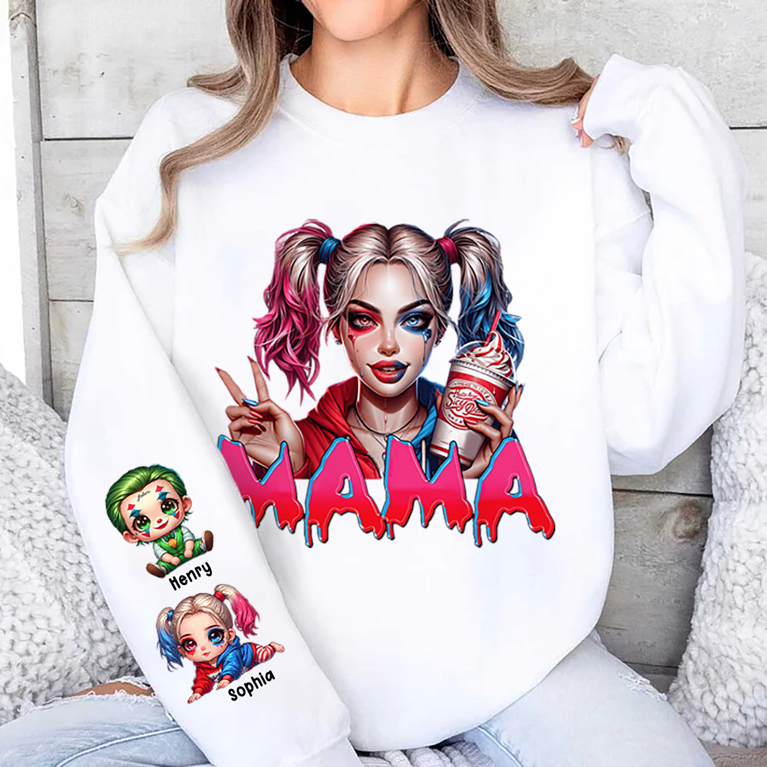 Loveyoufancy Personalized Harley Quinn Shirt For Mom 