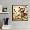 (Multistyle) Tigre L&eacute;opard-Peinture Diamant En Forme Sp&eacute;ciale-30*30CM