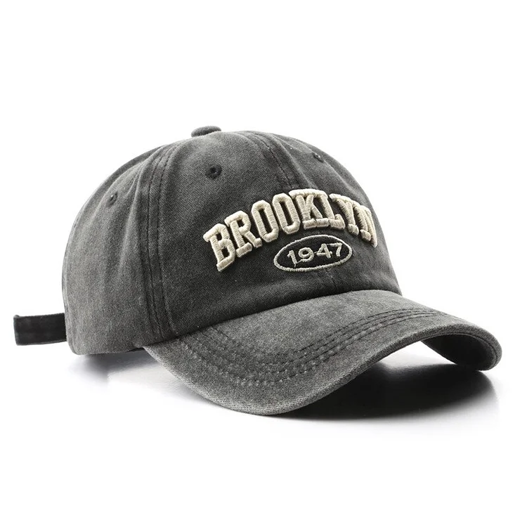 Washed Cotton Baseball Cap Hats for Women Men Vintage Dad Hat Letter Embroidery Outdoor Sports Snapback Caps