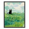 Van Gogh'S Wheat Field And Black Cat-11CT Stamped Cross Stitch 40*50cm/15.75*19.69in