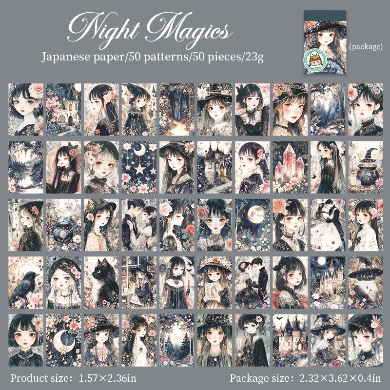 Washi Sticker - Romantic Girl Chronicles Series Kawaii Character Flower Landscaping 