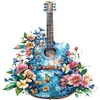 Flower Guitar-18CT Stamped Cross Stitch 25*25cm/9.84*9.84in