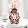 Motif fleur en bois - vase artisanal 5d bricolage