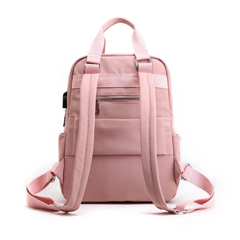 Brand Casual Large Capacity Nylon Women Backpack High Quality School Bag For Women Multi-pocket Female Zipper Travel Bag