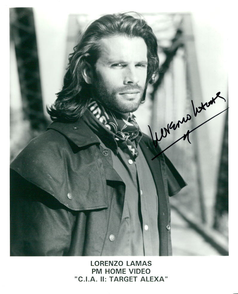 Lorenzo Lamas signed 8x10 Photo Poster painting COA