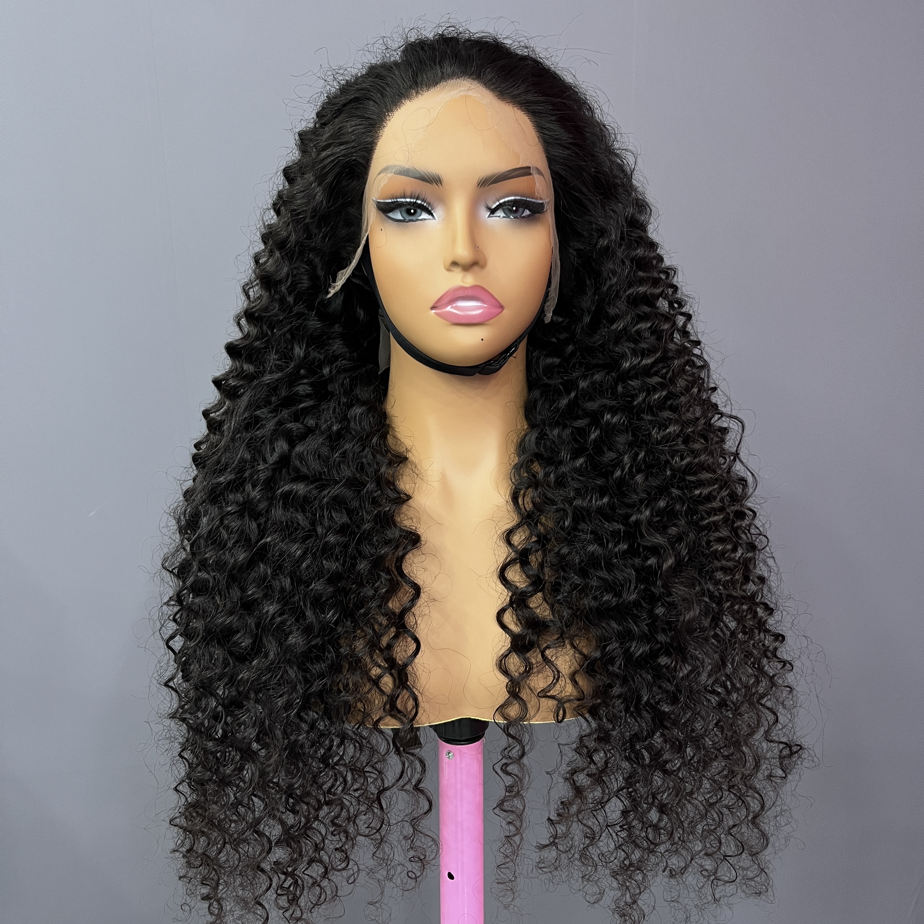 250% Density Top Raw Hair Deep Wave 5X5/13X4/13X6 HD lace Wig Pre Plucked and Bleached Knot 