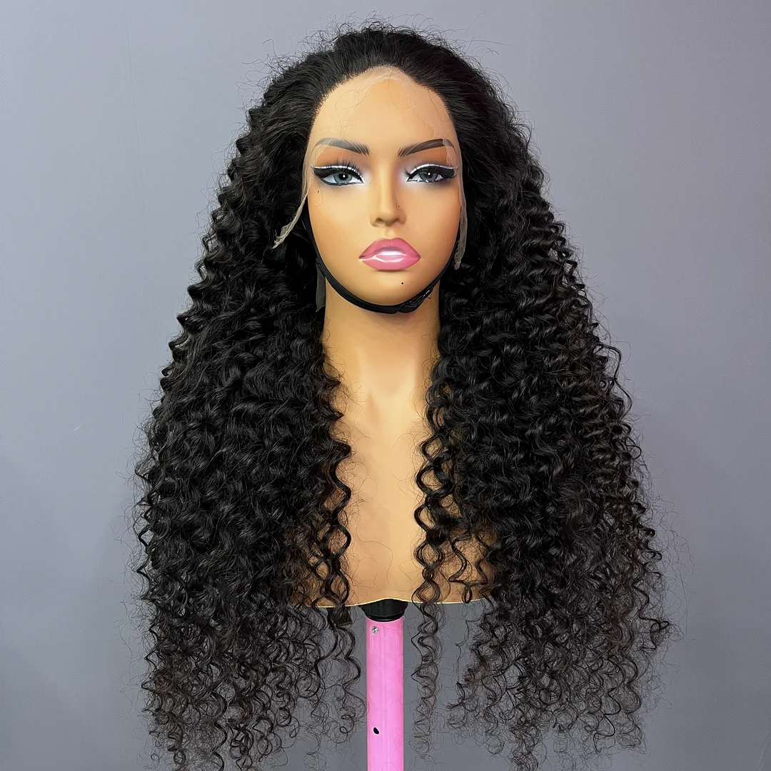 250% Density Top Raw Hair Deep Wave 5X5/13X4/13X6 HD lace Wig Pre Plucked and Bleached Knot 