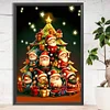 (40*60cm)Santa Claus Xmas Tree - Full Round Drill Diamond Painting