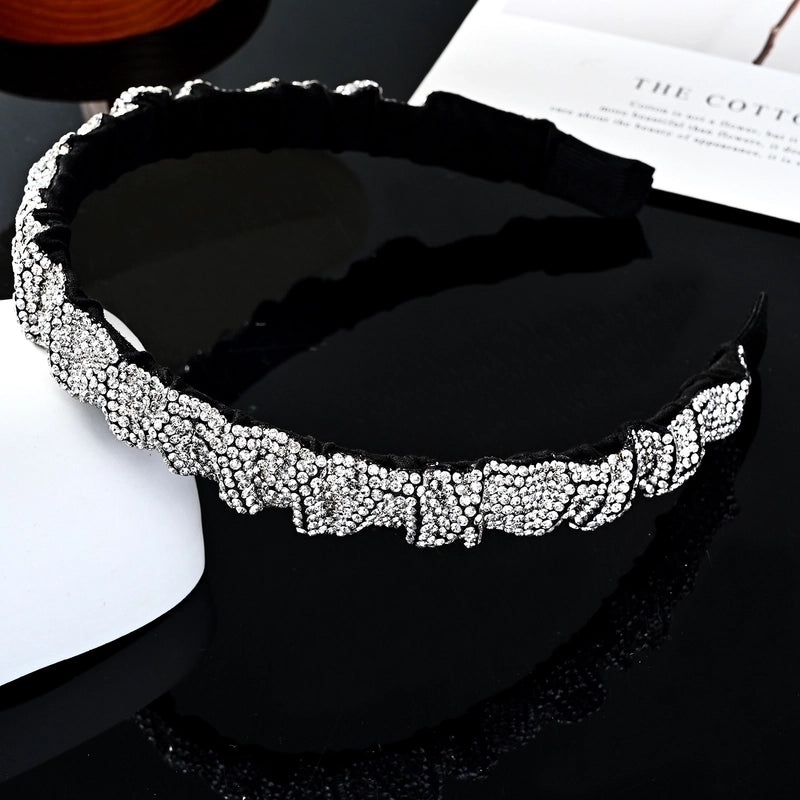 Retro Geometric Rhinestone Hair Band 1 Piece