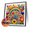 Diamond Painting -DIY Round Drill Colorful Love(40x40cm)