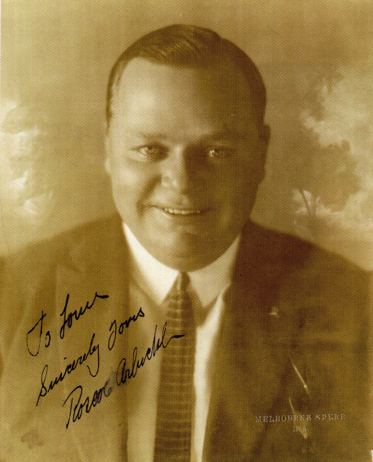 ROSCOE 'FATTY' ARBUCKLE Autographed Photo Poster paintinggraph - Film Star Actor - preprint