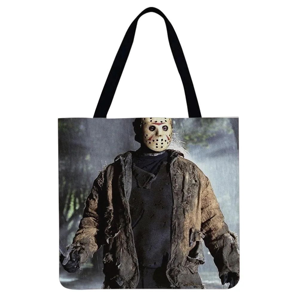 Linen Tote Bag -  Halloween Horror