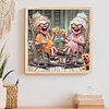 Lustige alte Dame - speziell geformtes Diamond Painting - 30*30cm