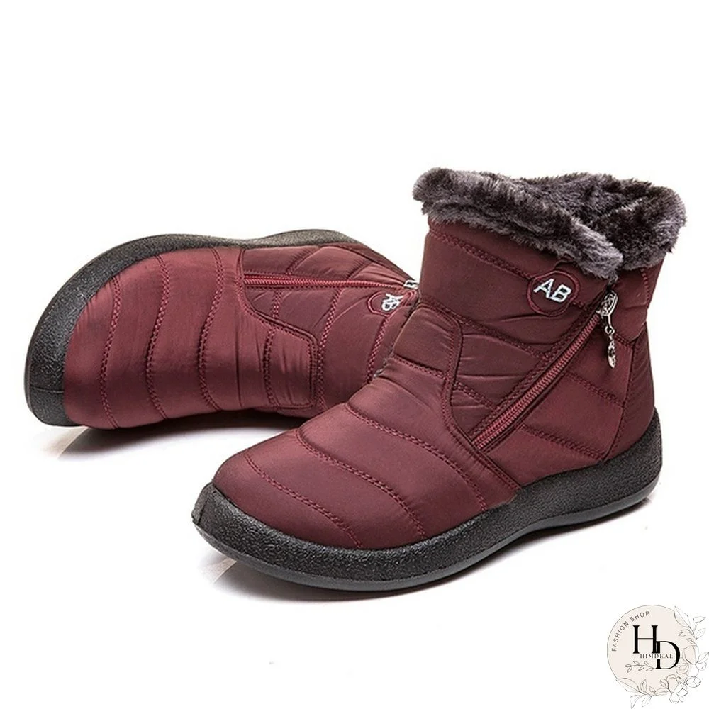 Women's Warm Waterproof Snow Boots Winter Non-slip Short Boots