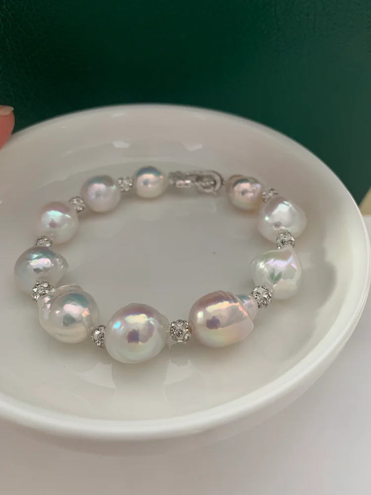 TINA PEARL Aurora white natural pearl bracelet 