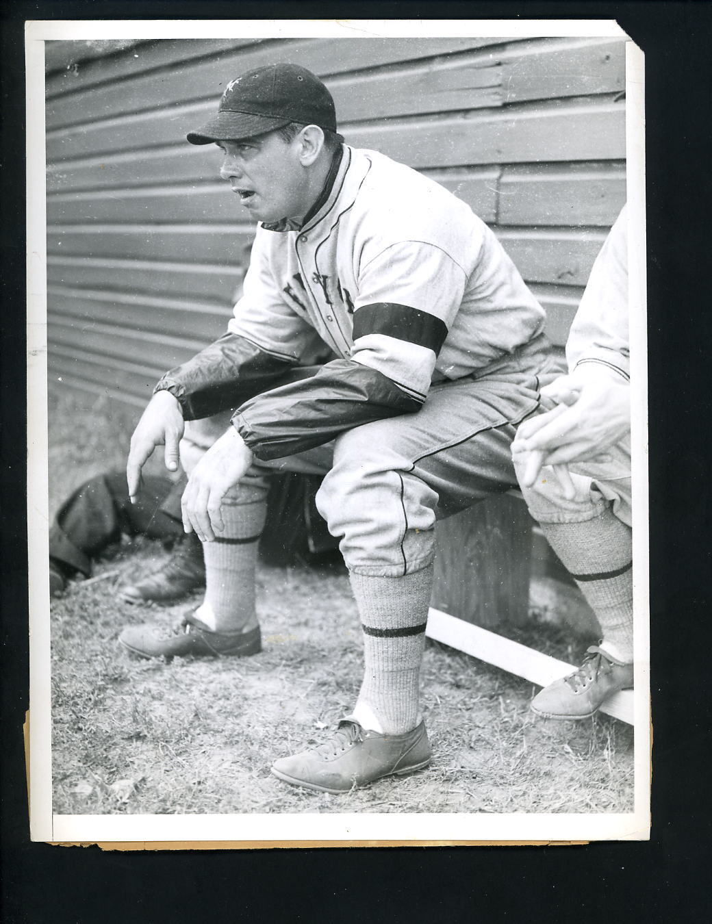 Bill Terry watches Giants play in Selma Alabama 1936 Press Photo Poster painting New York Giants