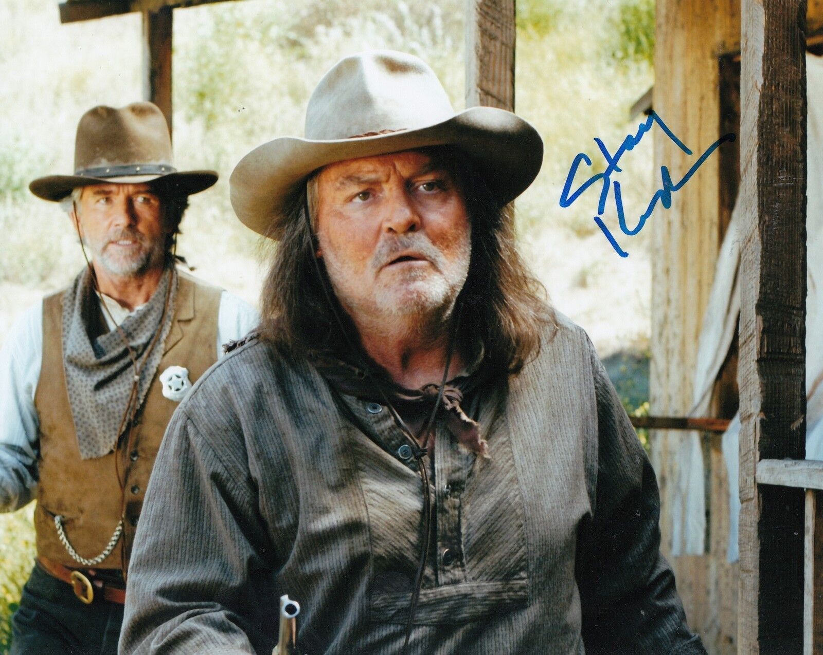 STACY KEACH signed (DESOLATION CANYON) 8X10 Photo Poster painting *PROOF* Samuel Kendrick W/COA