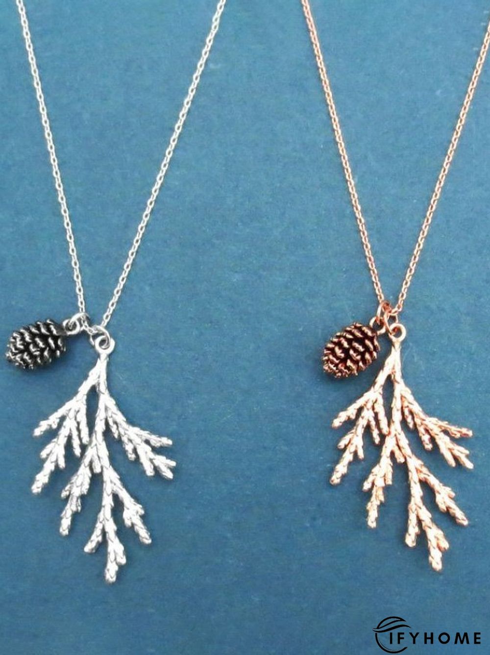 Ethnic Vintage Leaf Hazelnut Pattern Necklace Sweater Chain Boho Jewelry | IFYHOME