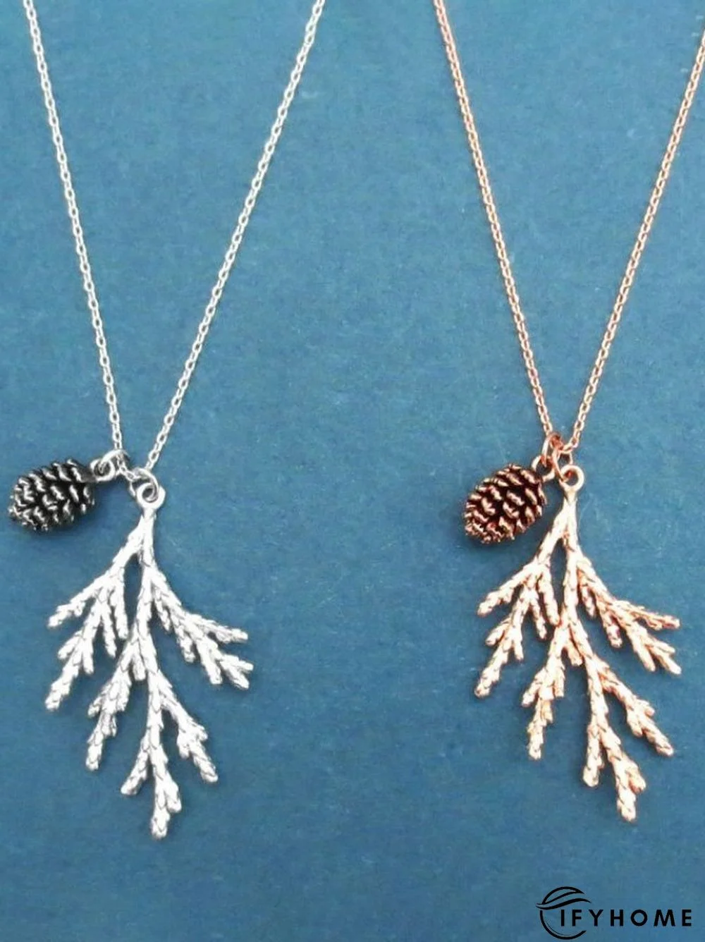 Ethnic Vintage Leaf Hazelnut Pattern Necklace Sweater Chain Boho Jewelry | IFYHOME