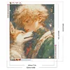 >SALE<5D DIY Full Round Drill Diamond Painting Little Prince and Fox Decor 50x60cm