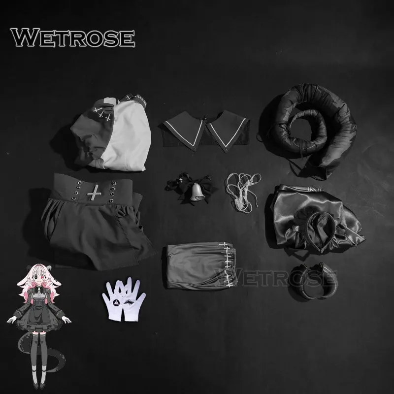 [Wetrose] Pre-Order SSR Pukey Goddess Shot Trick Drunken Goddess Reflux Femme Soule Gothic Demon Dress Game Outfit Cosplay Costume