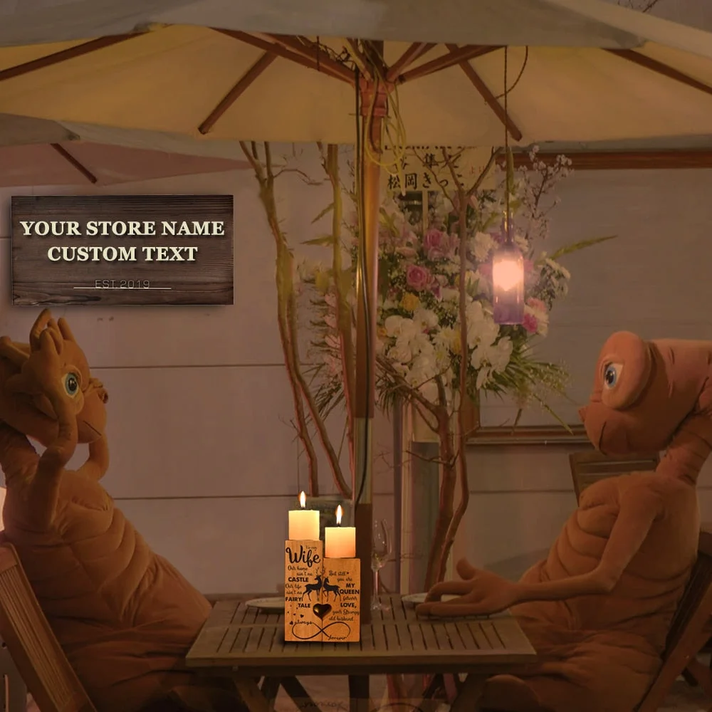 Custmised Candle Holder Rod Wax DIY Candelabrum Handmade European Vintage Wood Romantic Dinner Decoration For Home Wedding Restr