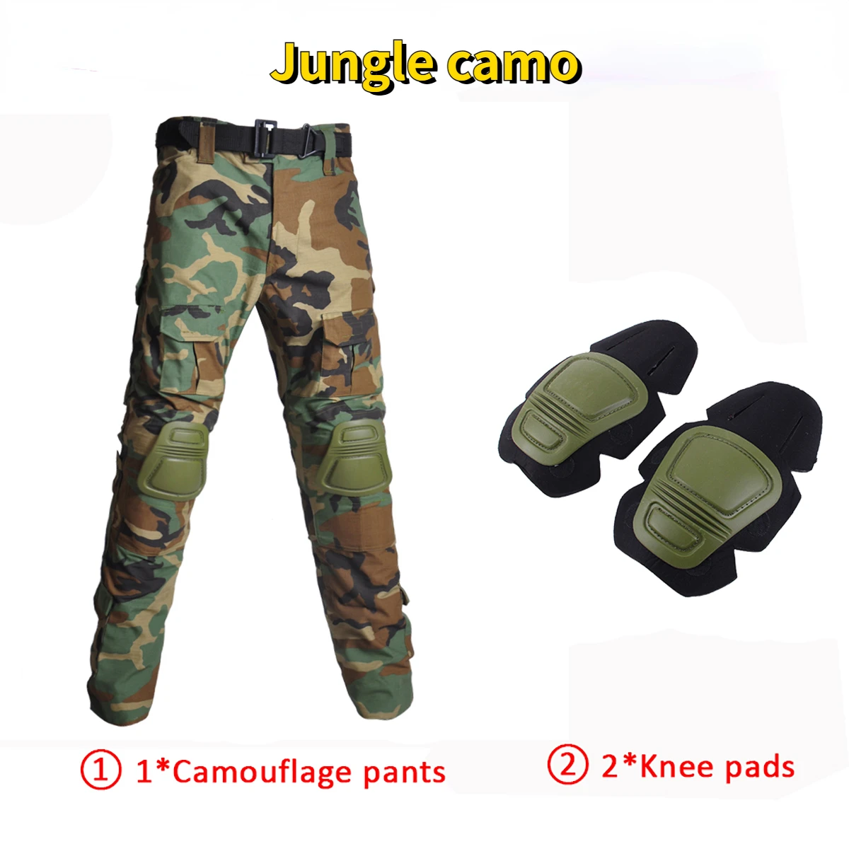 Thingsroom Camo Tactical Pants – Wear-resistant Hiking Pants for Men | Men Pants Fashion Trousers  