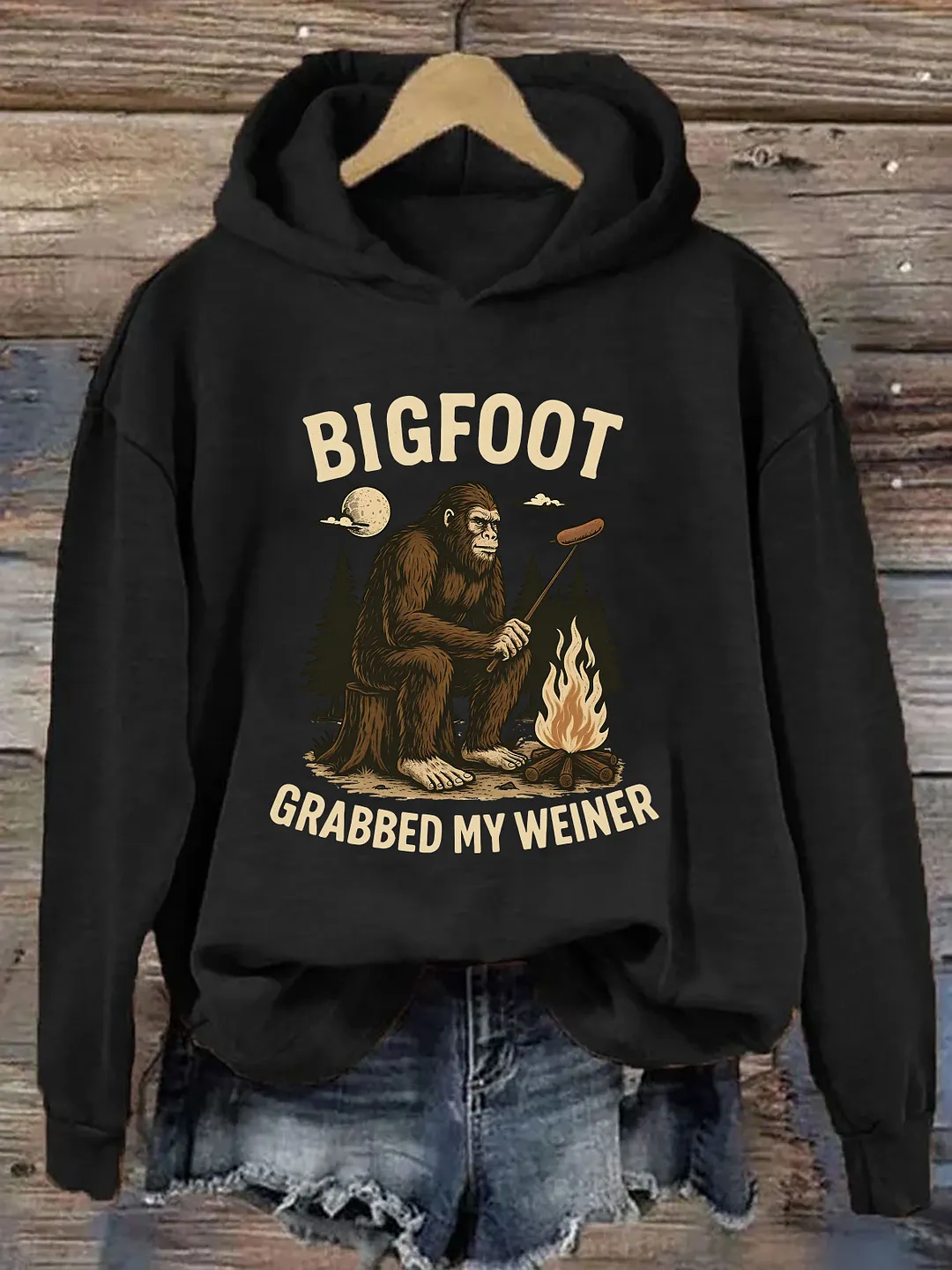 Bigfoot Grabbed My Weiner Hoodie