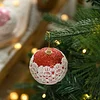 8CM Lace Shimmer Balls Christmas Tree Hanging Decor