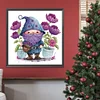 >SALE<5D DIY Partial Special Shaped Drill Diamond Painting Purple Gnome Decor 30x30cm