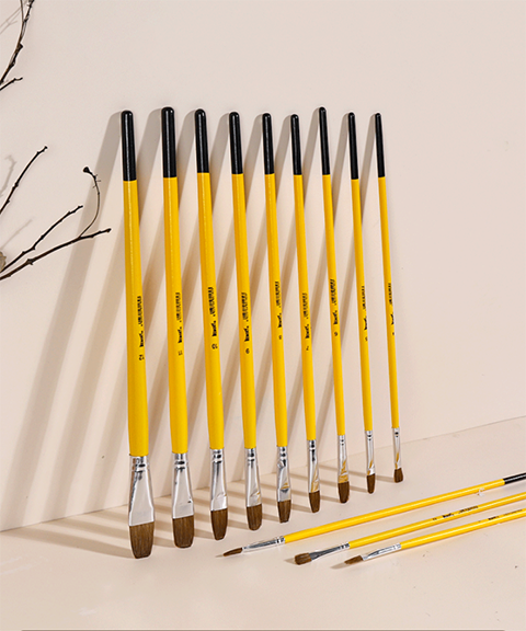 12 Pcs Weasel Hair Paint Brush Set-Himinee.com