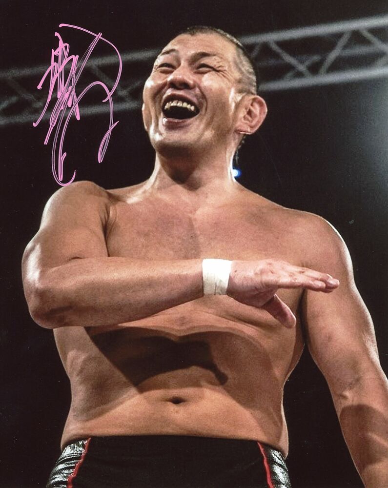 Minoru Suzuki Autographed 8x10 AEW  NJPW     #1