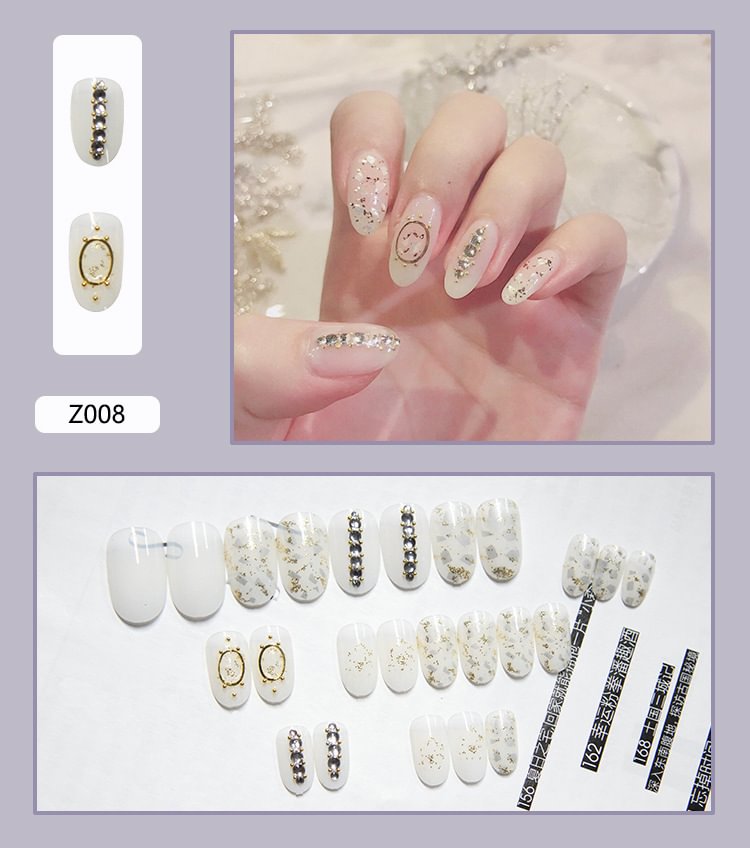 Churchf Line Colorful Designs False Nails French Long Almond Coffin Fake Nail Fashion Artificial 2021 Full Cover Nail Art Tips