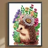 >SALE<5D DIY Partial Special Shaped Drill Diamond Painting Hedgehogs Kit Decor 30x40cm
