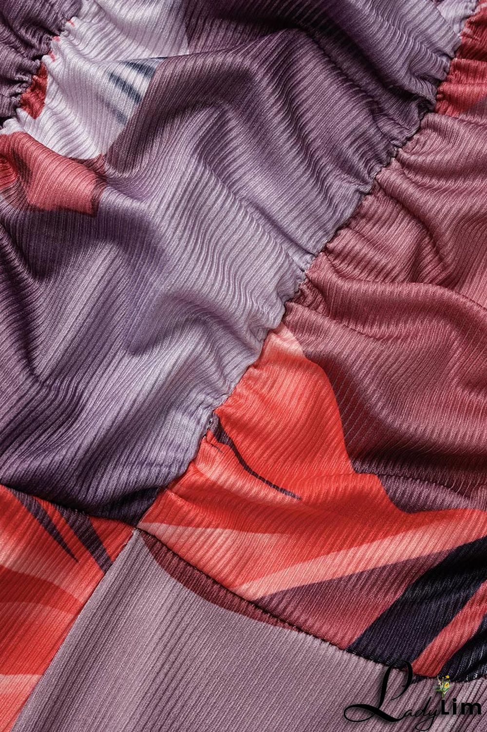 Red Sexy Print Bandage Patchwork Spaghetti Strap Regular Jumpsuits