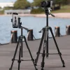 CT-07 Camera Tripod Shooting Special Telescopic Multi-function Lightweight Tripod With Quick Switch Vertical/Horizontal Mount, Adjustable Angle, Maximum Load 4 kg