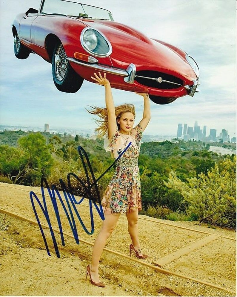 Melissa benoist signed autographed supergirl kara danvers Photo Poster painting