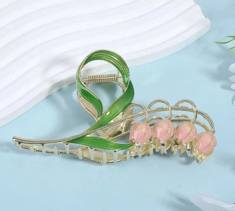 Metal Grab Clip Elegant Bow Hairpin Back Head Large Shark Clip French Pearl Clip Hair Accessories