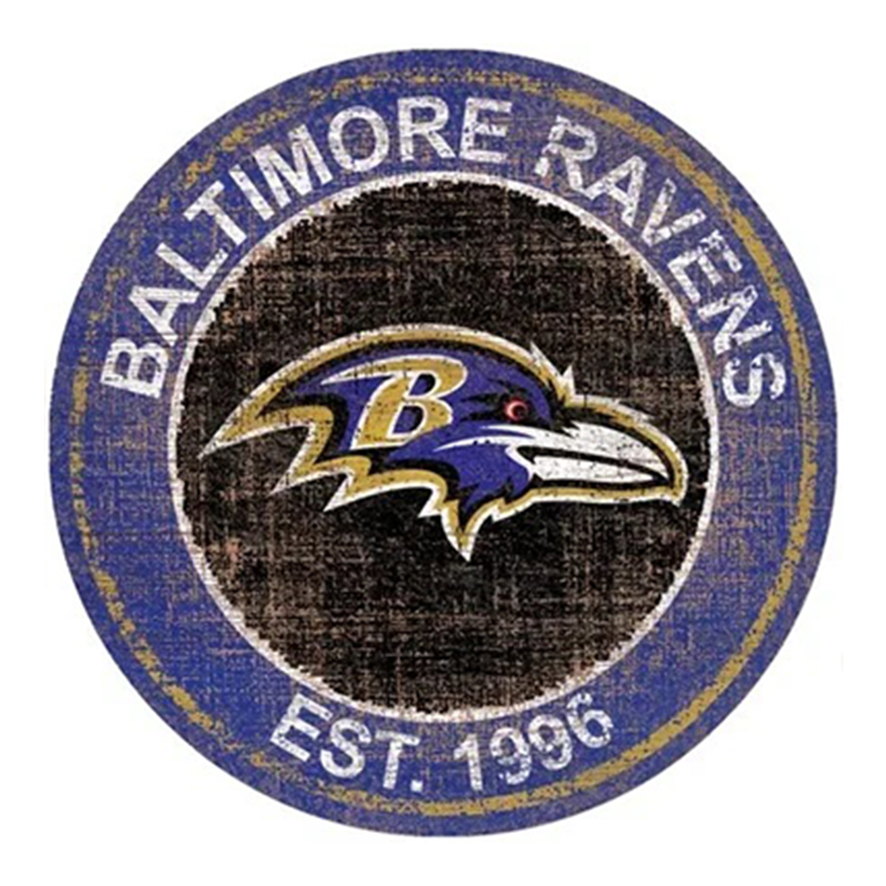 Baltimore Ravens Football Team 30*30CM(Canvas) Full Round Drill Diamond Painting gbfke