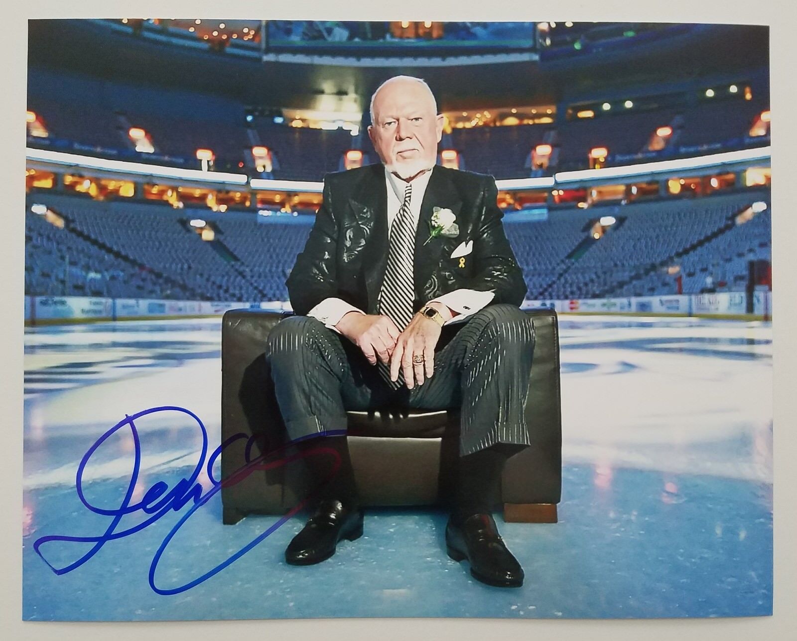 Don Cherry Signed 8x10 Photo Poster painting Broadcaster Host NHL Boston Bruins Coach Autograph