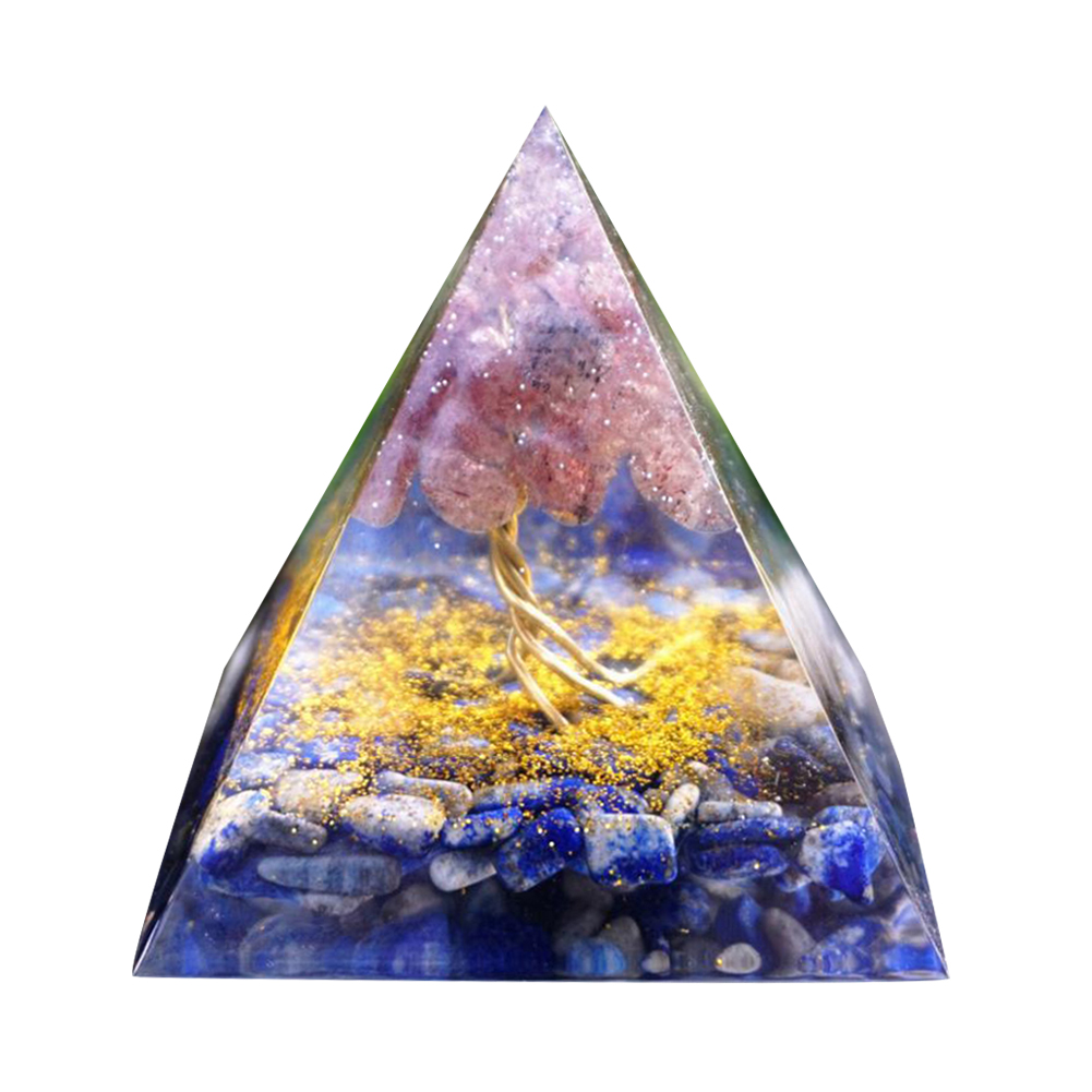 

5cm Natural Orgonite Pyramid Chakra, 501 Original