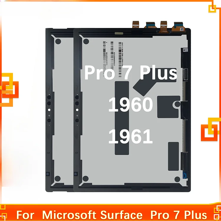 12.3'' For Microsoft Surface Pro 7 Plus Pro 7+1960 1961 LCD Display Touch Screen Digitizer Assembly Replacement Part 100% Tested