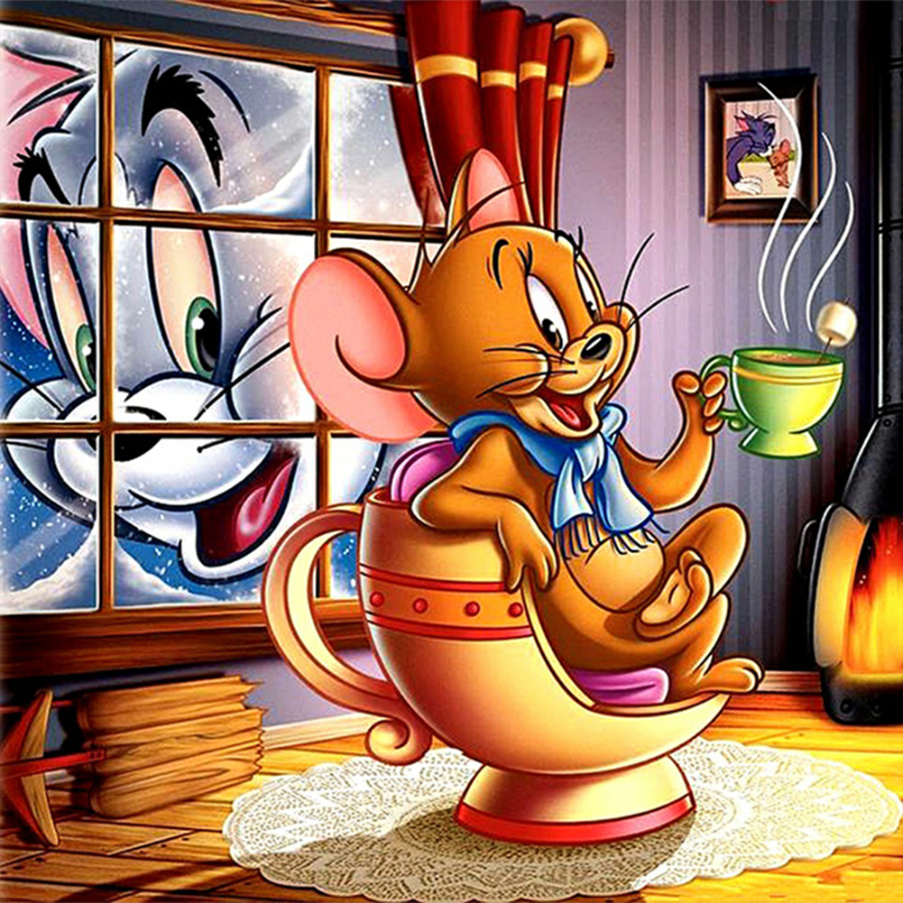 

Tom And Jerry - Square Drill Diamond Painting - 30*30CM, 501 Original