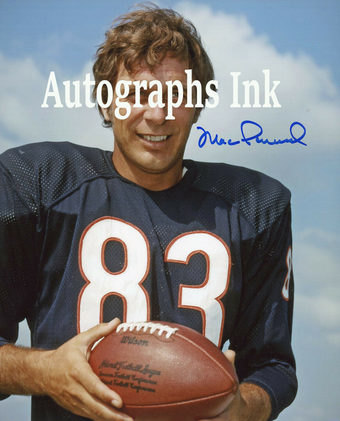 Mac Percival Autographed 8x10 Chicago Bears Topps Vault #2