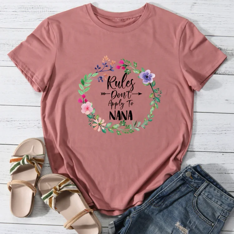 ANB -  Rules don't apply to nana T-shirt Tee -07960