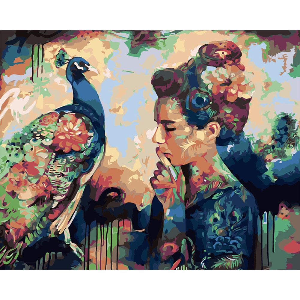 

40x50cm - Paint By Numbers Beauty Peafowl, 501 Original