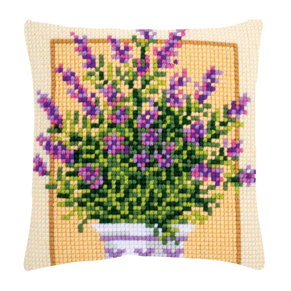 

Flower - 11CT Stamped Cross Stitch Pillowcase - 40*40CM, 501 Original