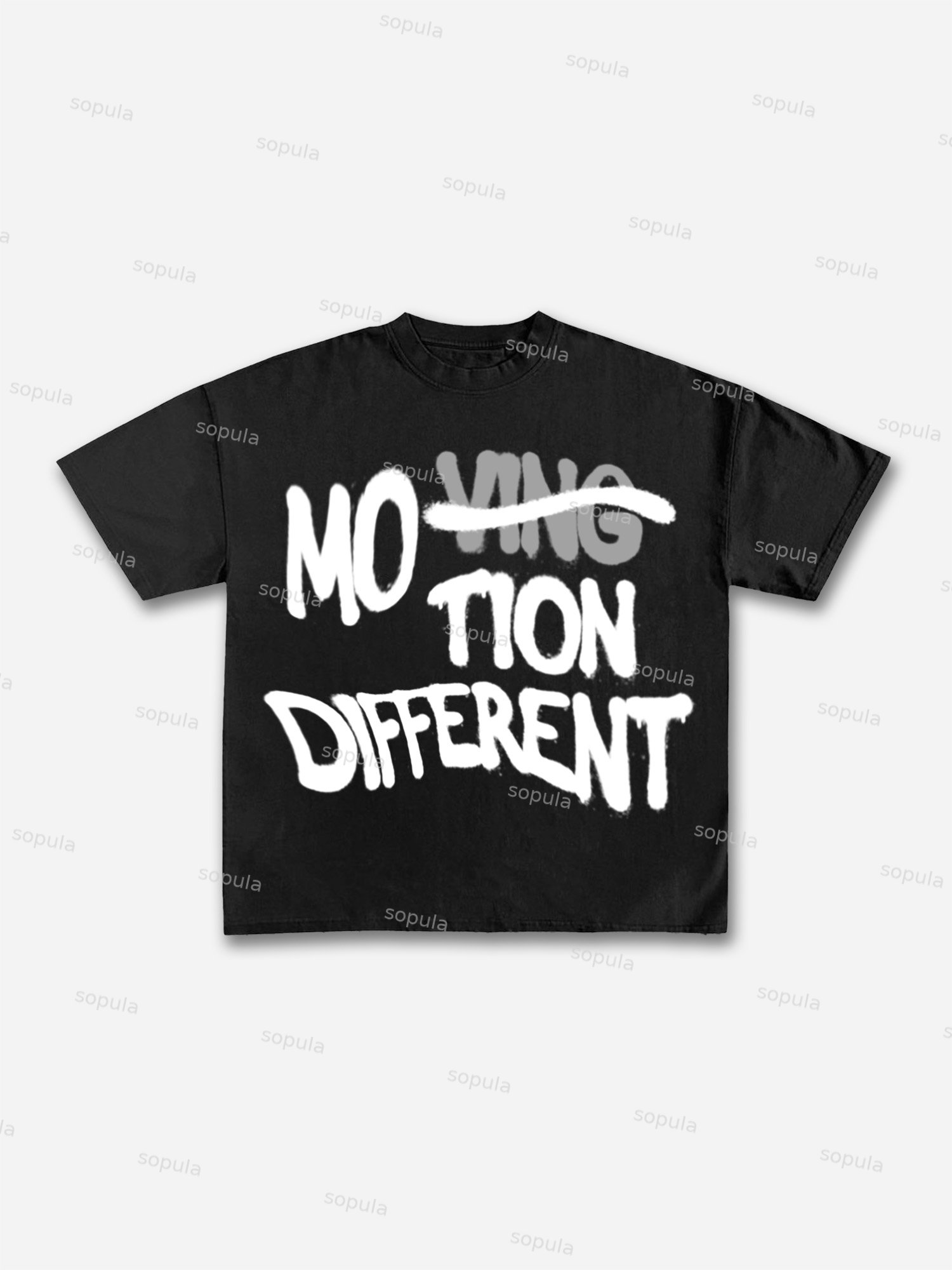 Vintage Motion Different Graphic Cotton T-shirt - Sopula｜Premium Graphic Tees & Graphic Clothing
