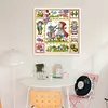 Red Riding Hood And Grandma Wolf-14CT Stamped Cross Stitch Egyptian Cotton 30*30cm/11.81*11.81in tapestrymarket