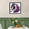 Pink Butterfly Horse 5D DIY Diamond Art Painting Kit Partial Drill 30x30cm
